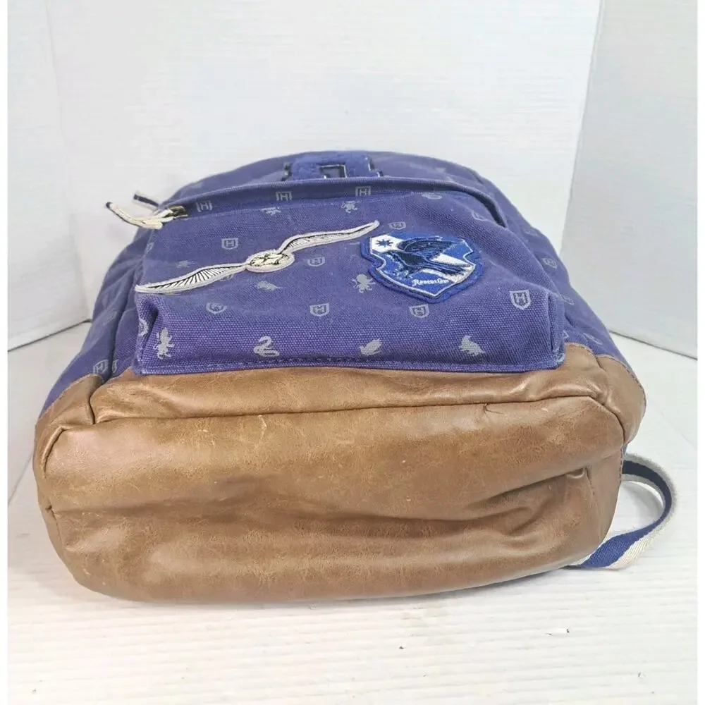 Harry Potter Ravenclaw Canvas Backpack Book Bag Embroidered 16